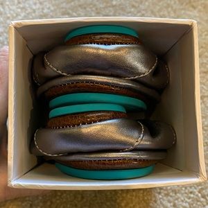 COPY - Tieks Metallic Pewter flats sz 6